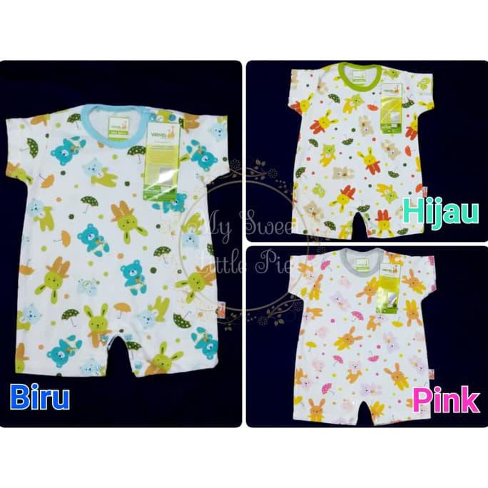 Jumper Pendek Segiempat Nb Velvet Motif Rabbit Bear - ,