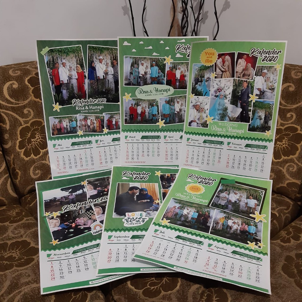 

KALENDER DINDING 2023 4 LEMBAR / KALENDER FOTO CUSTOM