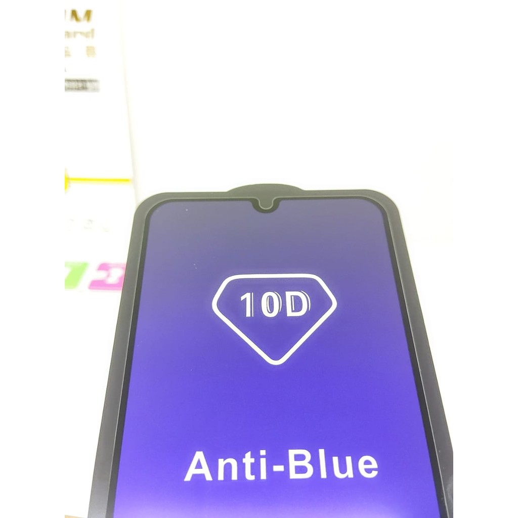 KOREAN Blue Ray 10D Samsung A20 A30 6.4 inchi Tempered Glass FULL GLUE ANTI RADIASI