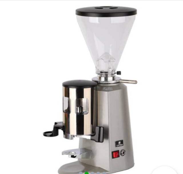 Latina Espresso Coffee Grinder X-64P Ceros Paddle Doser + 1kg Kopi Europa