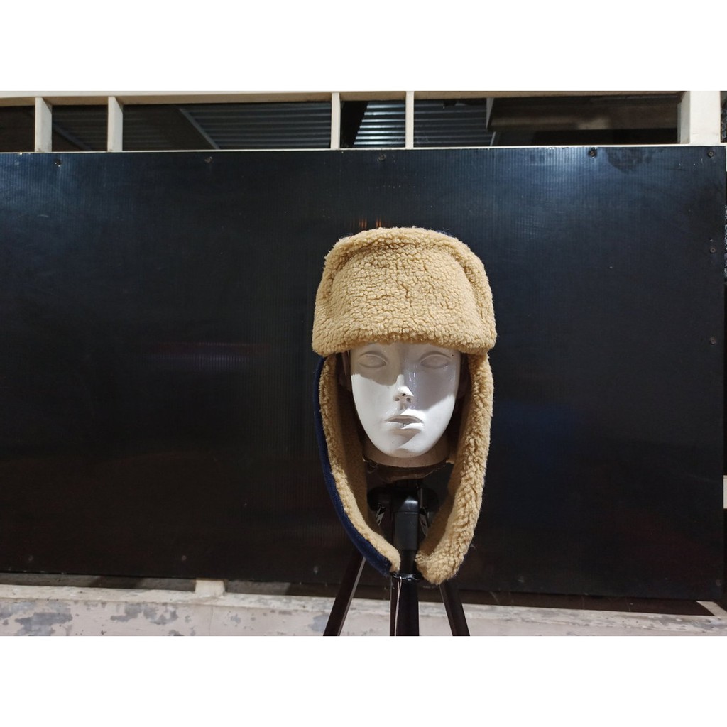 TOPI RUSIA BLUE TOPI USHANKA TOPI OUTDOOR