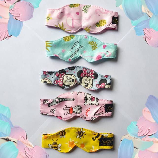 Kacamata Bayi Jemur Penutup Mata Baby Eye Mask Karakter Lucu