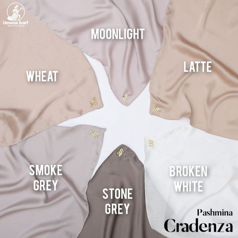 [ Bisa COD ] PASHMINA SATIN SILK MALAY MEWAH JILBAB CRADENZA UMAMA GLOWING