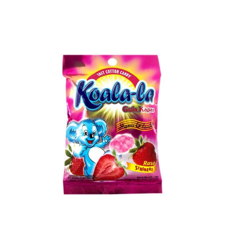 

Koalala Gula Kapas Permen Strawberry 10gr