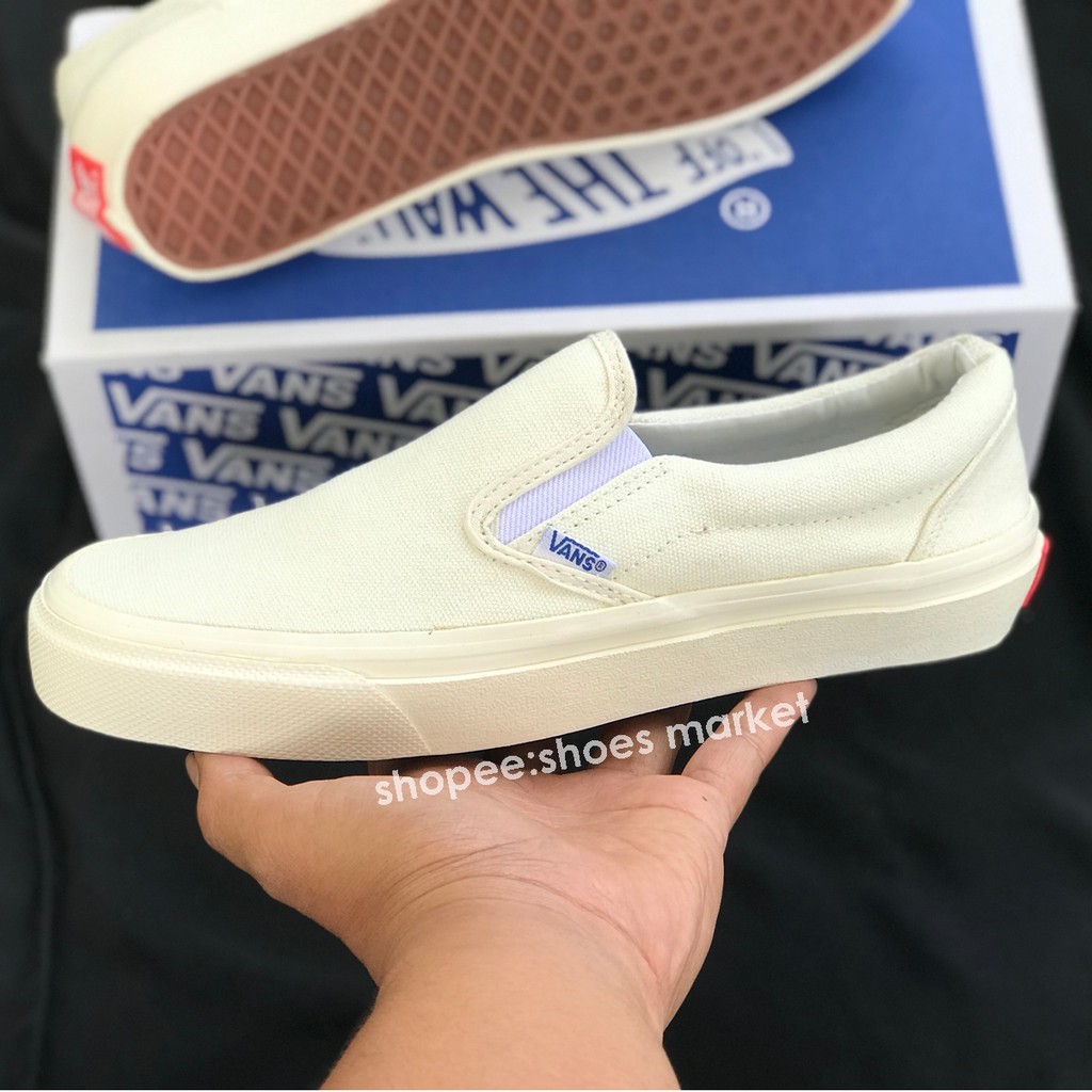 VANS SLIP ON OG OFF WHITE  MIROR PREMIUM IMPORT