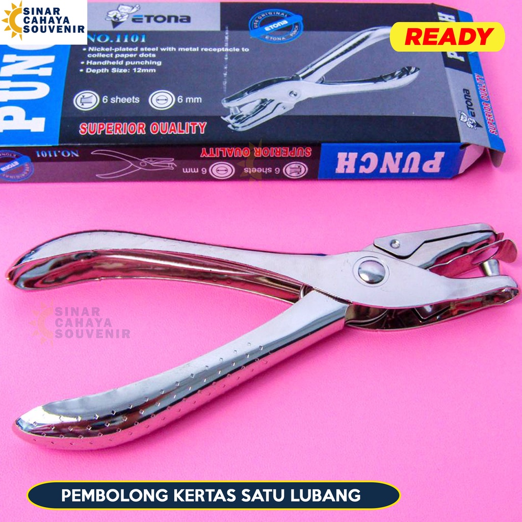 

Pembolong Kertas Satu lubang | Pembolong Kertas Etona Perlengkapan Alat Tulis Kantor Sekolah Stationery Murah Meriah