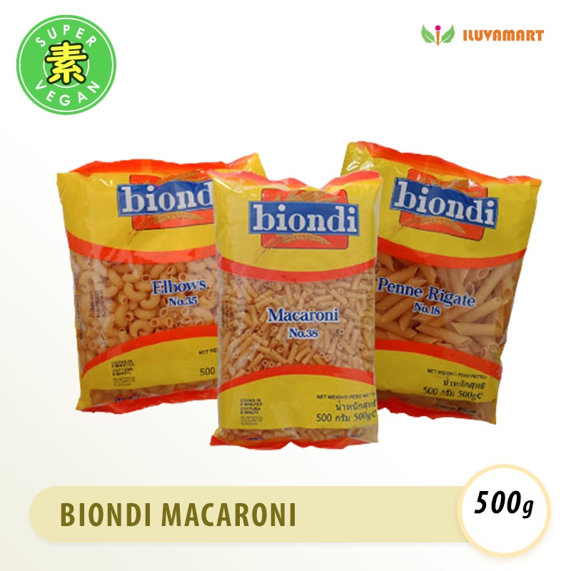 

Biondi Mie Pasta Macaroni 500gr Makaroni Elbows / Penne / Macaroni