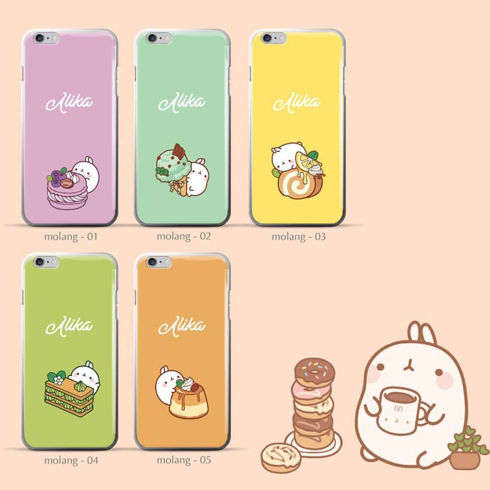 Custom Case Casing Molang , Iphone Samsung Xiaomi OPPO LENOVO ASUS