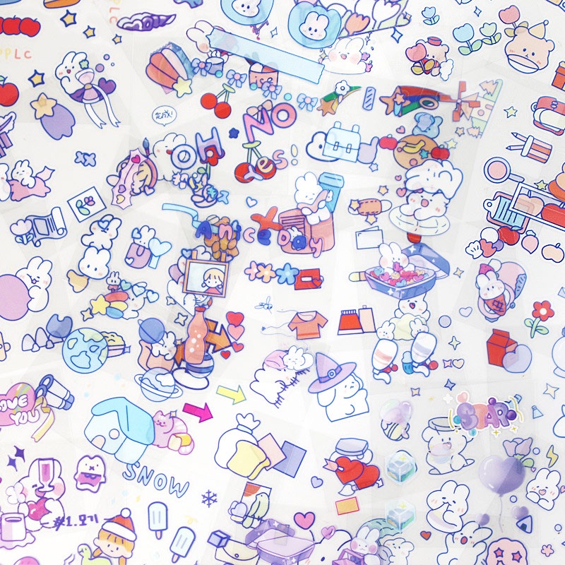 

[ 1 PCS ] STICKER RANDOM Stiker Estetik / Sticker Aesthetic / Sticker Kawaii Lucu / Take One Random