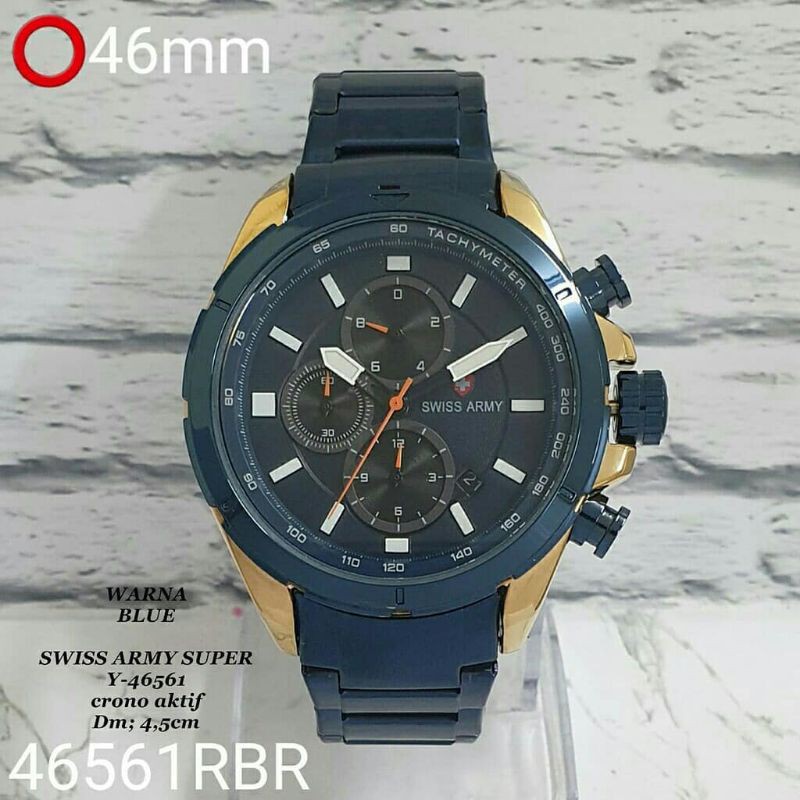 ( Best Seller ) Jam tangan pria sporty SA-6561 Chrono aktif Ct-Cn Bodi Steel Terbaru