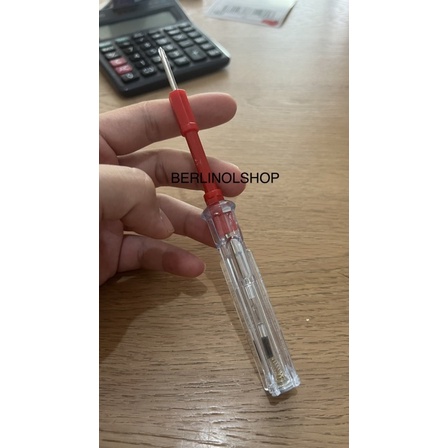 OBENG TESTPEN LISTRIK 899 BOLAK BALIK TRANSPARANT WARNA MURAH