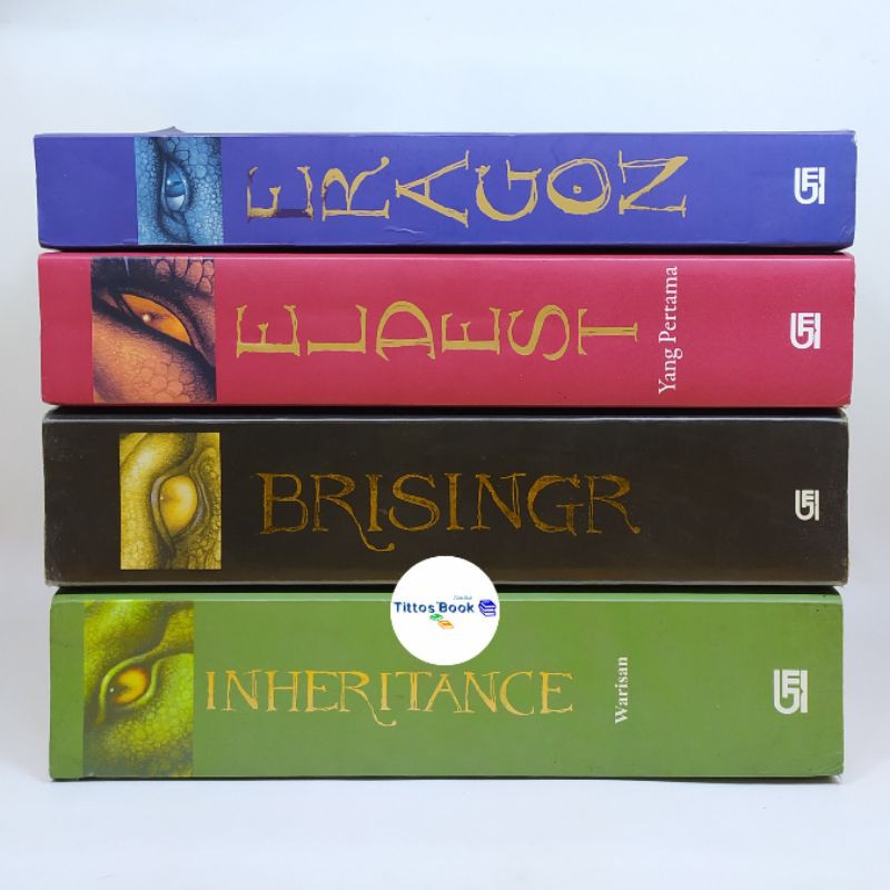 Jual NOVEL ERAGON, ELDEST, BRISINGR, INHERITANCE - CHRISTOPHER PAOLINI ...