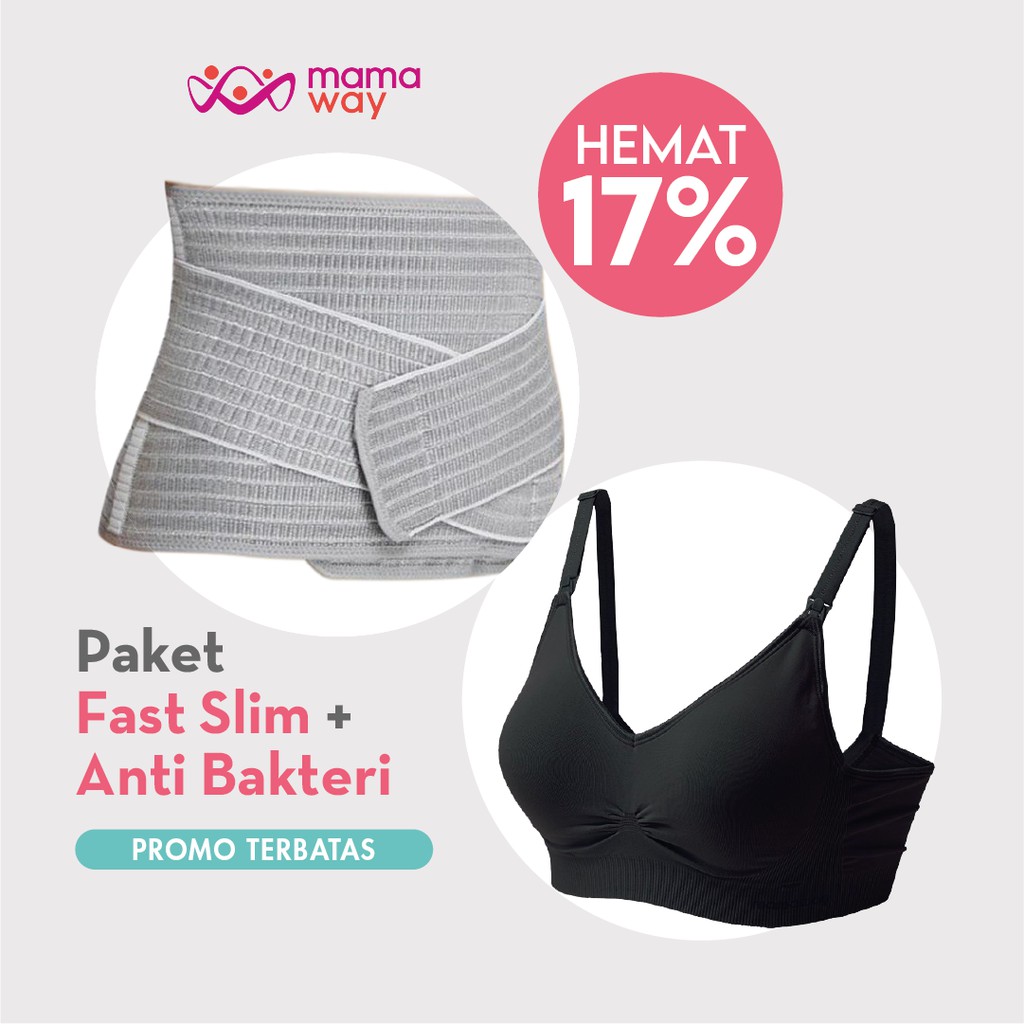 

Mamaway [Paket Fast Slim + Anti Bakteri] Nano Bamboo + Responsive Antibacterial Seamless Bra