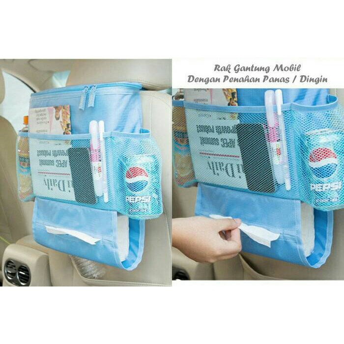 Travelmate [PROMO] 2018 Car Organizer Cold Hot Tissue Water Bottle Perlengkapan Mobil tisu botol