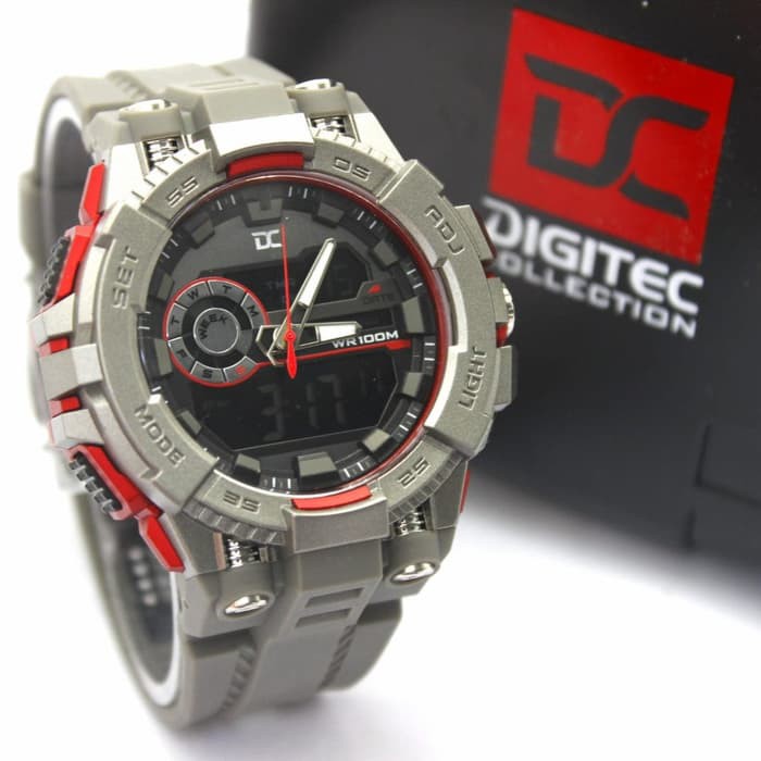 JAM TANGAN PRIA DIGITEC COLLECTION 5012 ORI ANTI AIR GREY