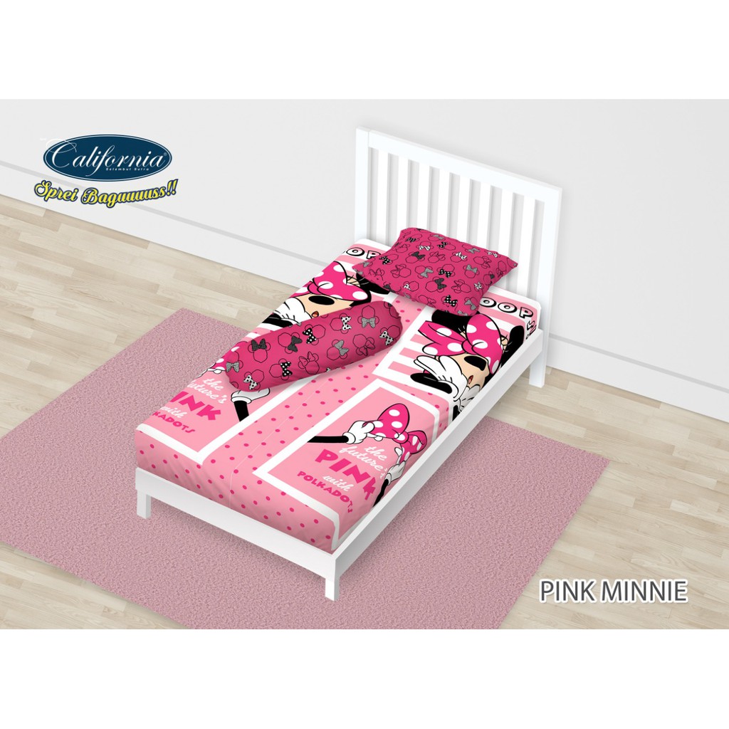 WW Sprei  California PINK MINNIE MOUSE 120x200 Single 