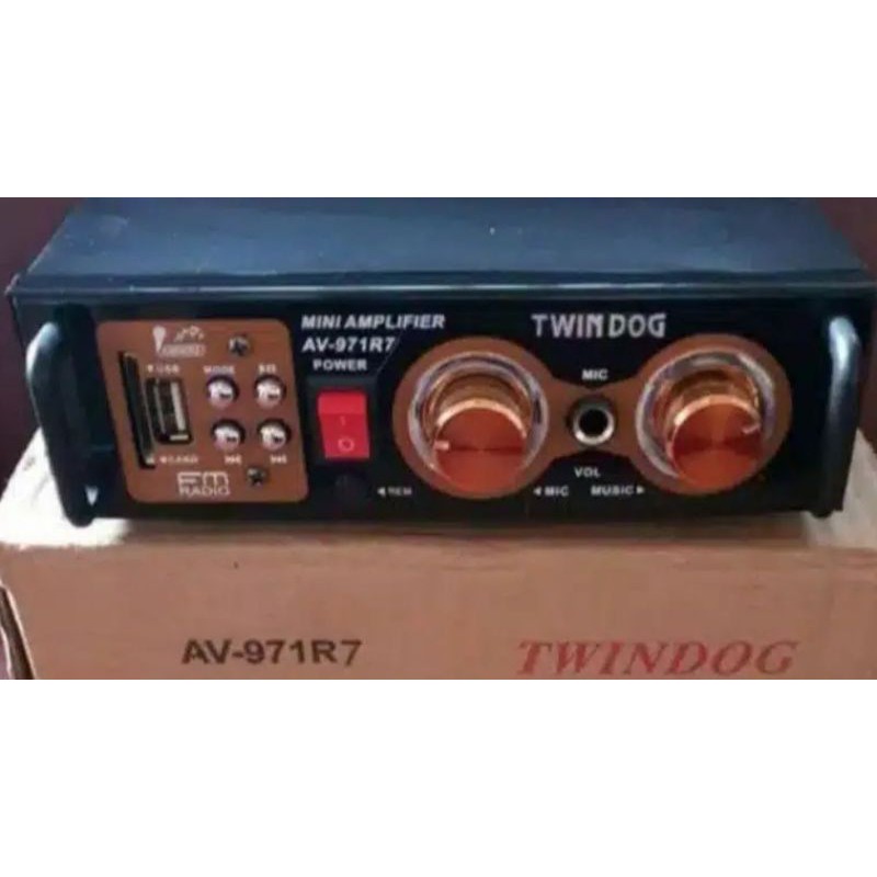 Twindog ,  TD  , AV 971R7 USB  , Twin Dog , Ampli , Amply , Ampli power , Amplifier  Remote