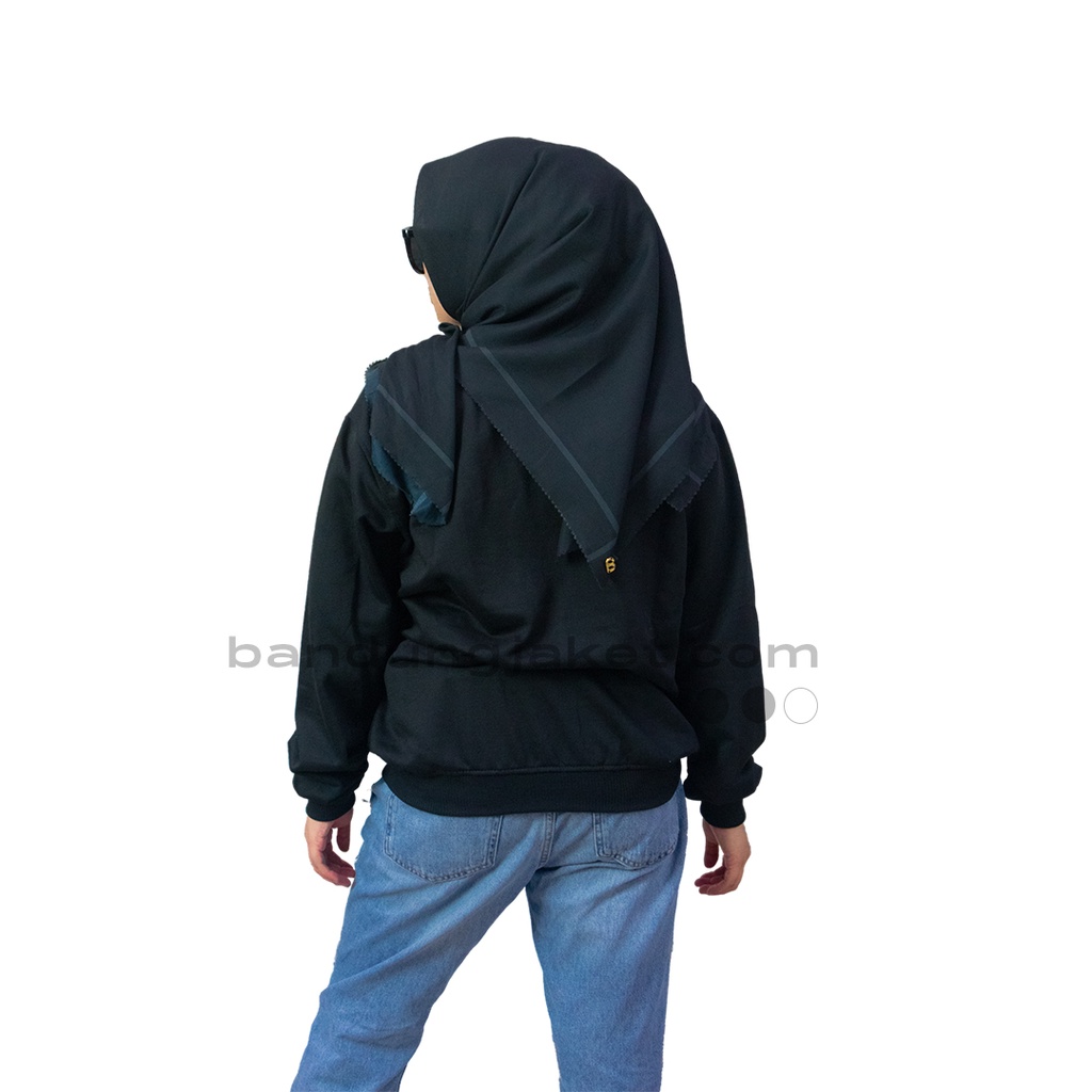 TATAMI HLRD SWEATER CRAWNECK BORDIR HITAM // SWEATSHIRT HOLYRIDER BORDIR