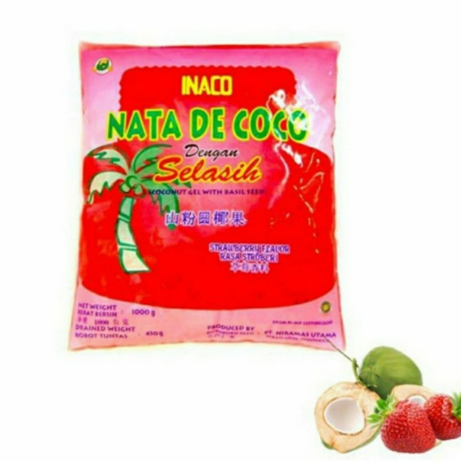 

INACO NATA DE COCO SELASIH RASA STRAWBERRY 1KG