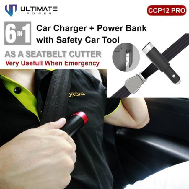 Car Charger Cas Hp Mobil Powerbank 6 in 1