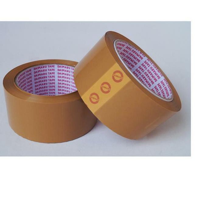 

Lakban Daimaru ASLI coklat HARGA tertera 6 roll ✔