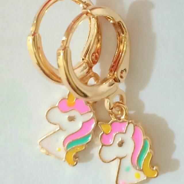 Anting Anak Little Pony warna Gold Xuping Asli