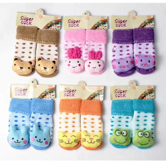 Kaos Kaki Bayi Boneka / Kaos Kaki Lucu / Kaos Kaki Bayi Murah / Kaos Kaki Anak / Kaos Kaki 3D Mika SNI