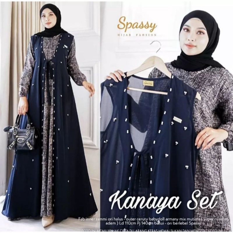 gamis kanaya maxy set kanaya set