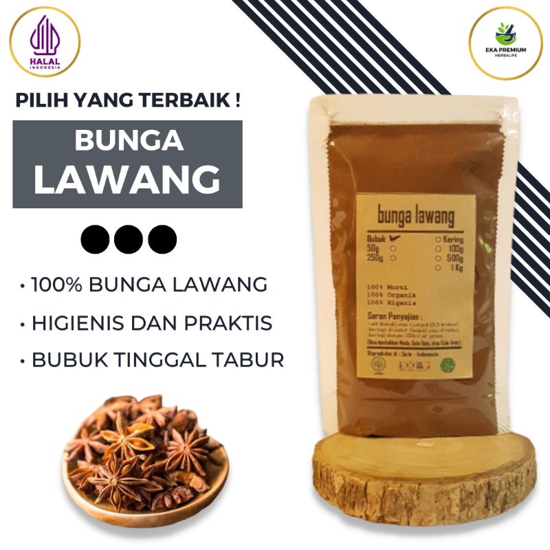 

Bunga Lawang Kembang Pekak Bubuk Serbuk Rempah Rempah Organik Bumbu Dapur Masak Lengkap Murni Penyedap Rasa Masakan Instan Praktis Asli