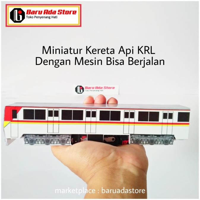 Miniatur Kereta Api KRL Dengan Mesin Bisa Berjalan