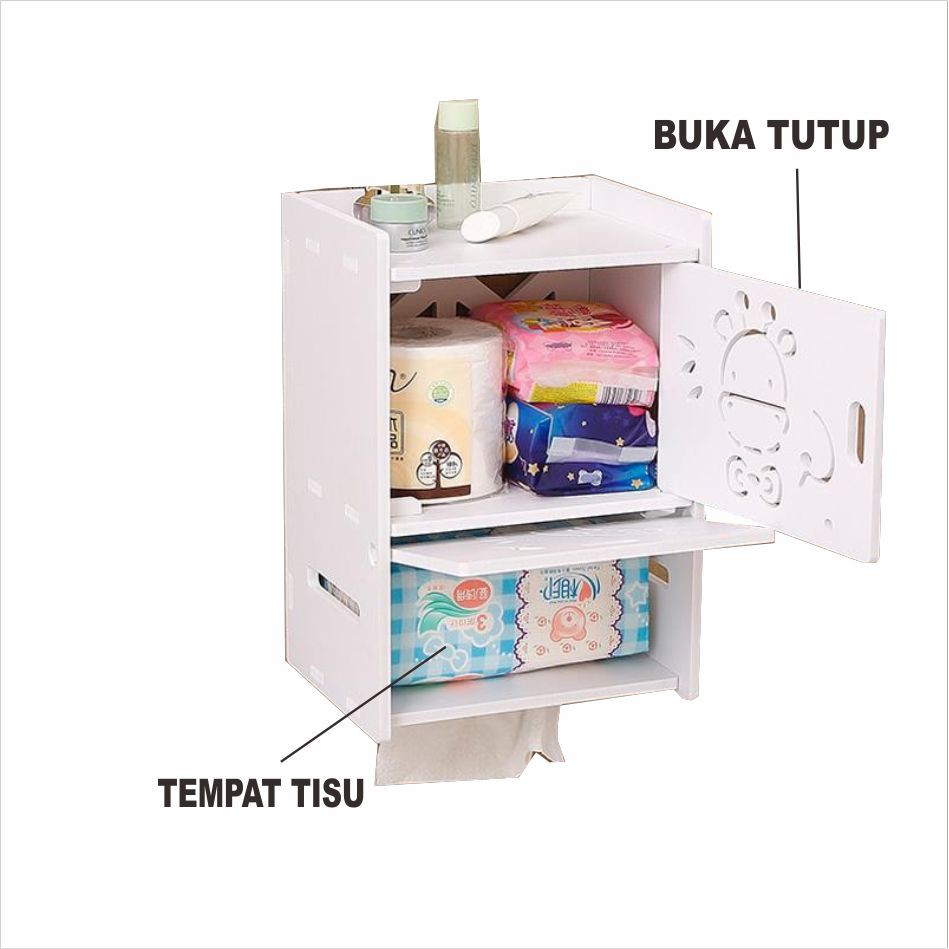 Queen_Fashions Lemari Kecil Murah Rak Dinding Minimalis Lemari Kabinet Lemari Dinding Kamar Lemari Mini 1091