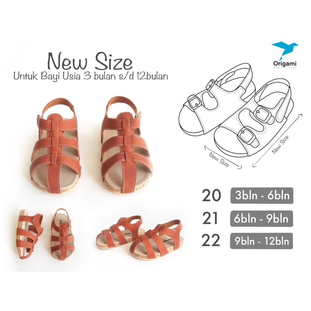Sandal Bayi Anak ORIGAMI / Baby Kids Sandal Gladiator