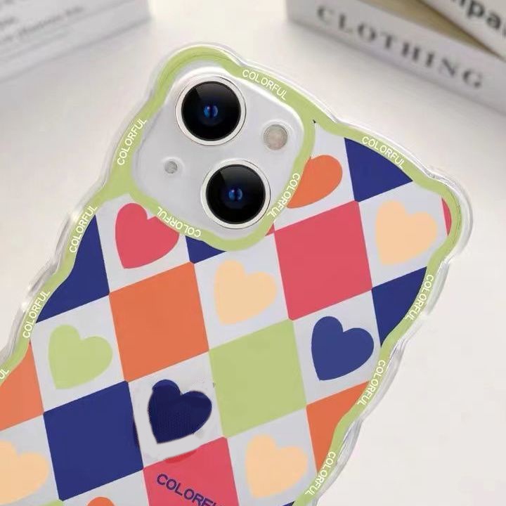 Soft Case TPU Transparan Motif Kotak-Kotak Untuk Iphone 13 12 Mini 11 Pro X XR XS Max SE 2020 6 6S 7 8 Plus