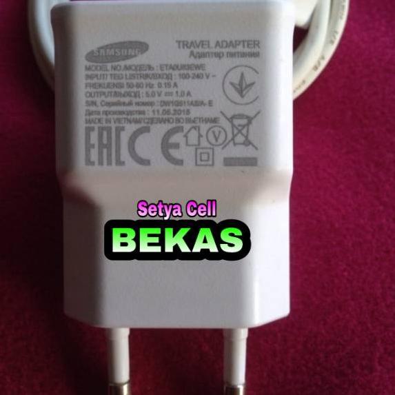 Model Baru CHarger Samsung 1Amper M10 A10 J6 J5 J4 J3 J2 J1 A01 Original Copotan bawaan hp Ori Bekas