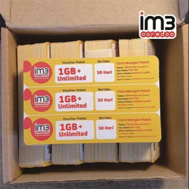 VOUCHER INDOSAT 1GB UNLIMITIED