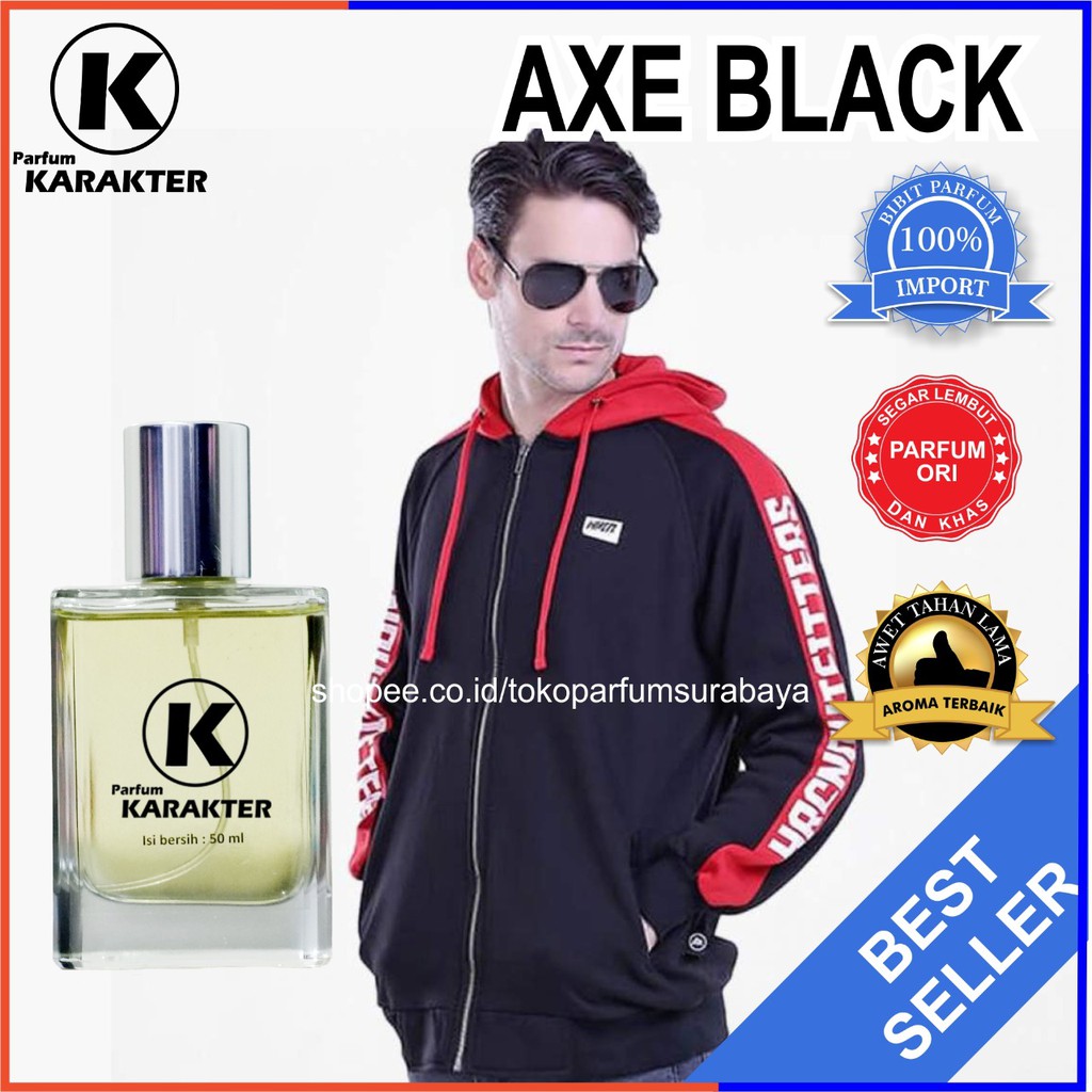 Parfum Cowok Axe Black  Bibit Parfum Import Wangi &amp; Tahan Lama  Kemasan 30ml | Bisa Cod | Terlaris