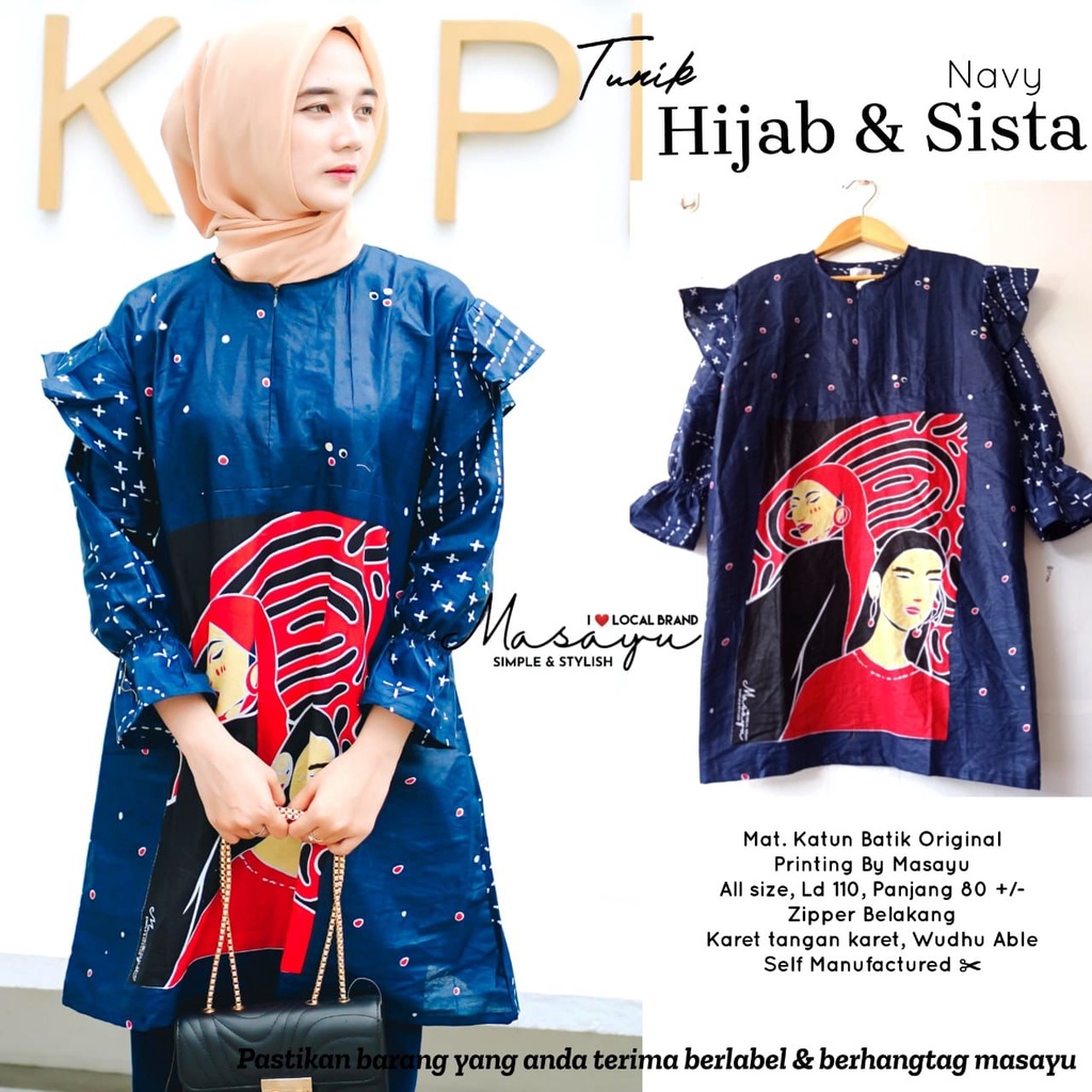 Tunik hijab dan sista ori by masayu