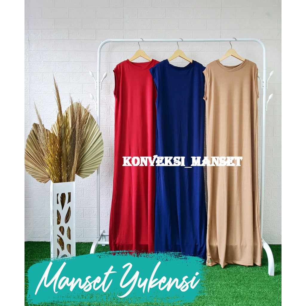 MANSET GAMIS KUTUNG BAHAN YUKENSI ALLSIZE GAMIS BUNTUNG / INNER GAMIS / GAMIS JERSEY MURAH BISA COD DISKON PROMO