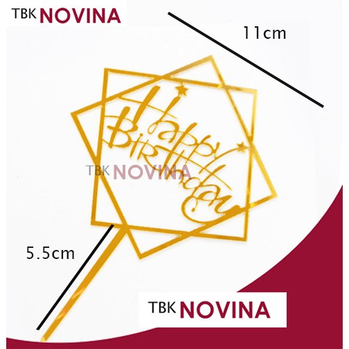 TOPPER HAPPY BIRTHDAY AKRILIK BESAR