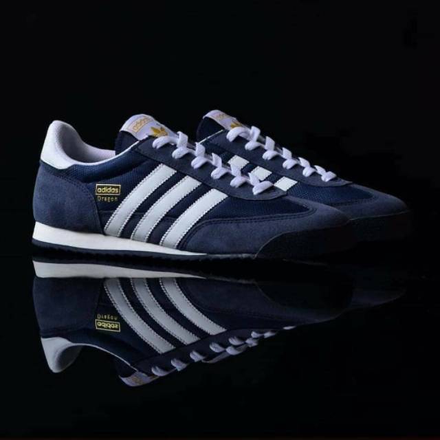 ADIDAS DRAGON NAVY WHITE ORIGINAL INDONESIA