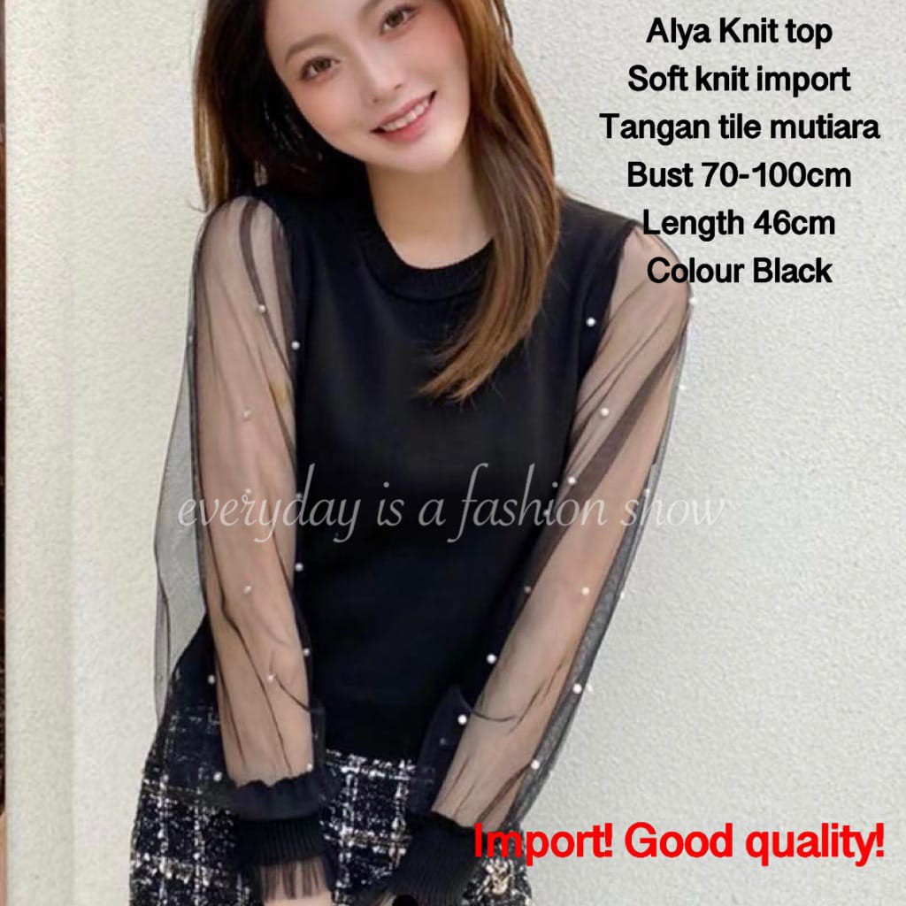 B12 Alya knit top import  Import