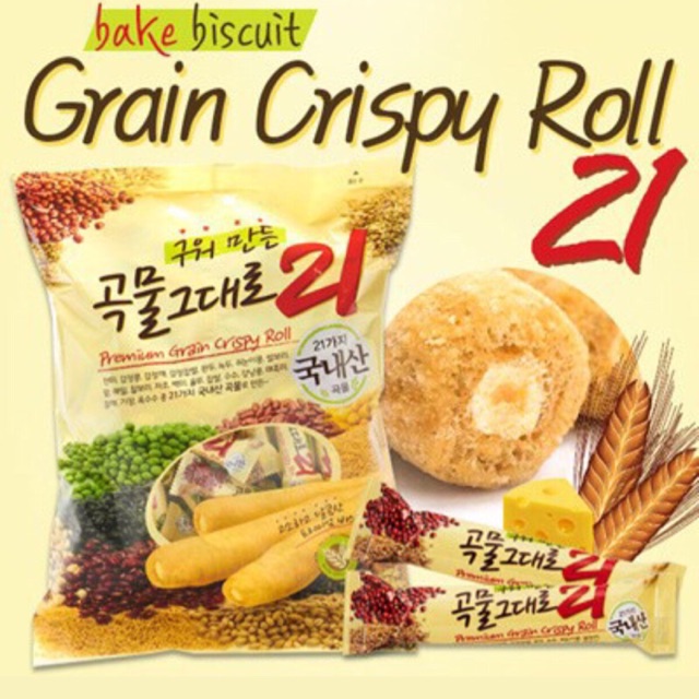 Premium Grain Crispy Roll 21 180g / Healthy Snack Korea 180g