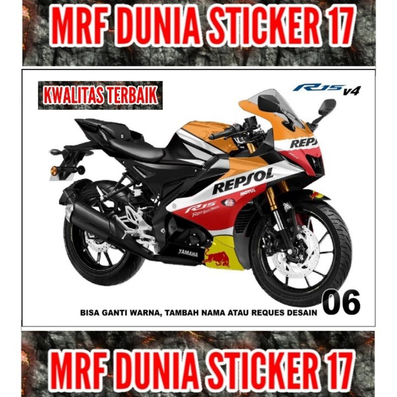 Sticker decal R15 V4 Full Body  Decal Motor R15 V4 Sticker Motor R15 V4 Decal Sticker Motor R15 V4 m