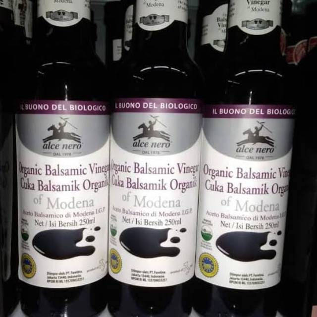 

ALCE NERO ORGANIC BALSAMIC VINEGAR 250ML