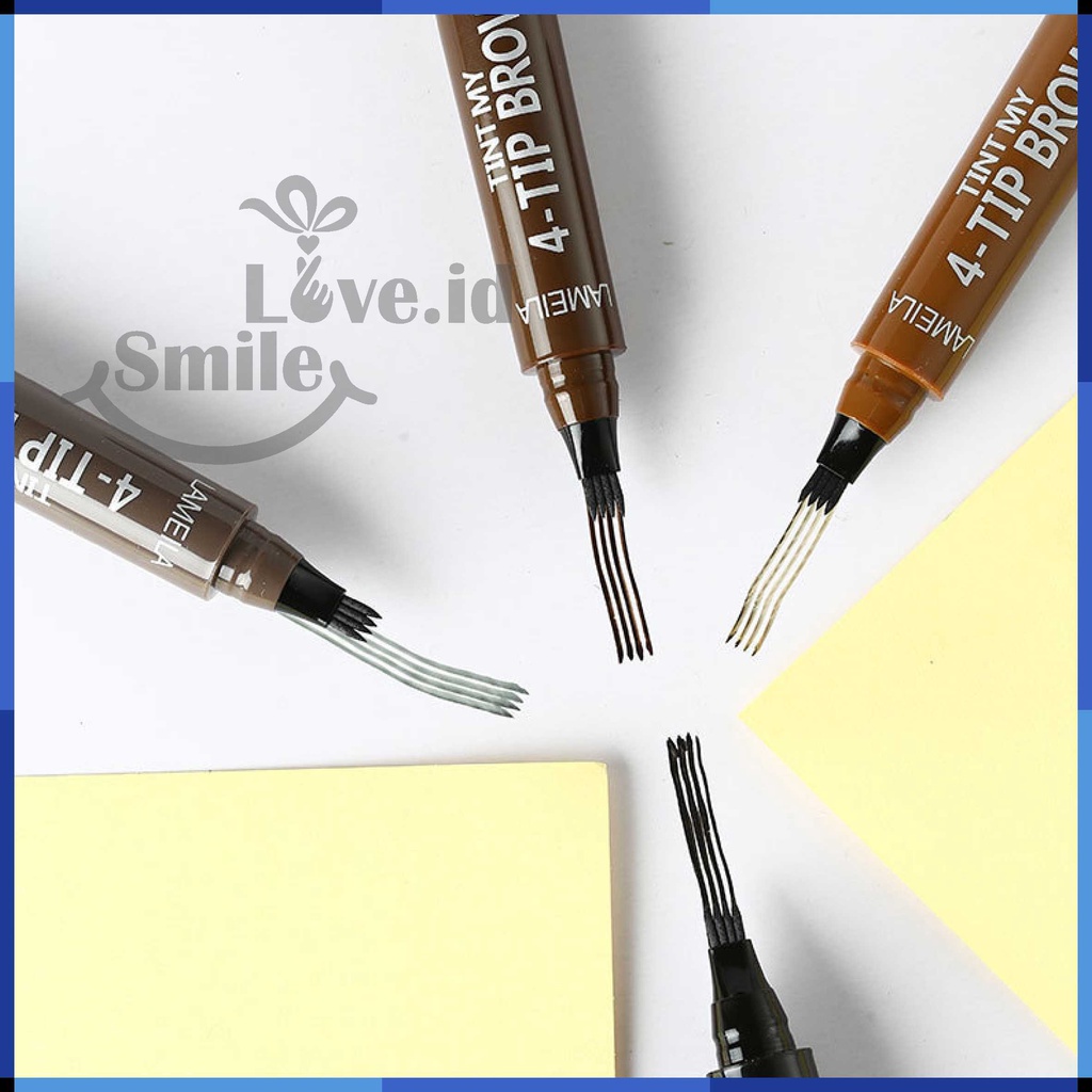 LAMEILA Eyebrow Waterproof Natural Eyebrow Pen Four-claw Eye Brow Tint Fork Tip Long Lasting L32