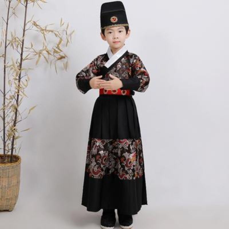 Halloween children's costume boy's Han suit flying fish suit Ming royal guards high-grade brocade fo