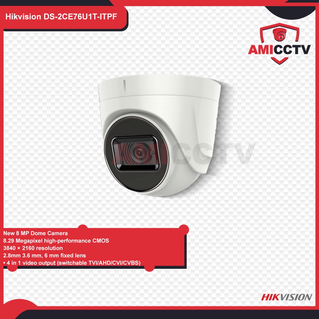 Camera CCTV Hikvision 8,3MP Indoor DS-2CE76U1T-ITPF