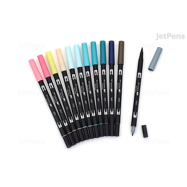 

TOMBOW DUAL BRUSH PEN PASTEL COLOURS