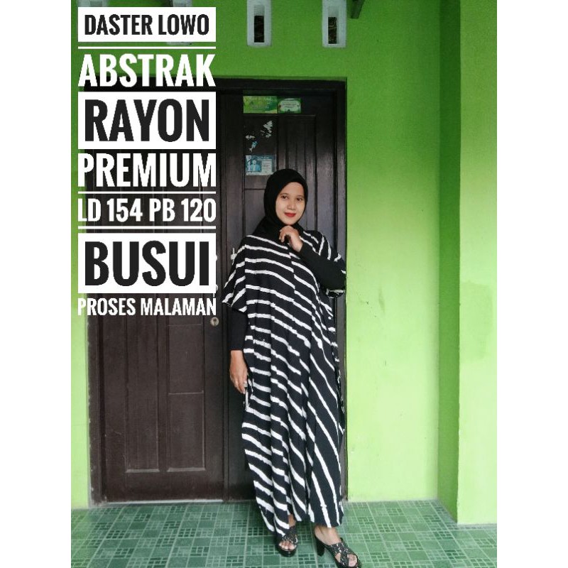 Daster Lowo Hitam Putih