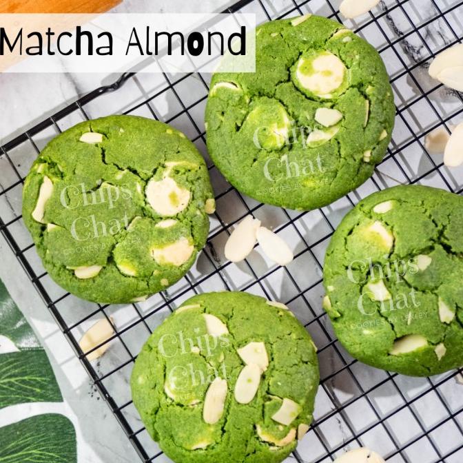 

Big Sale Best NYC Soft Baked Chewy Almond Matcha White Chocolate Chips Cookies Big Sale